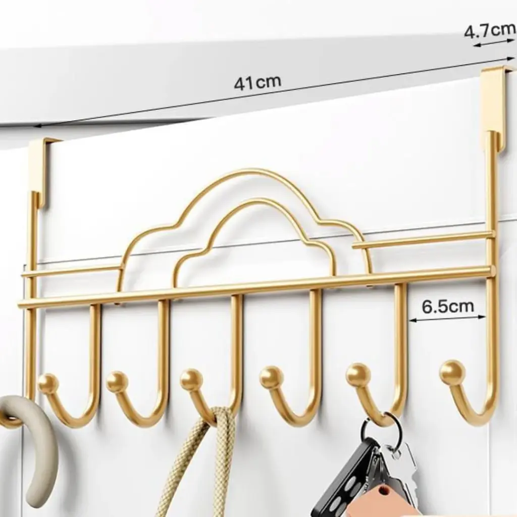 7 hook heavy duty over the door hanger/ rack, photo 2
