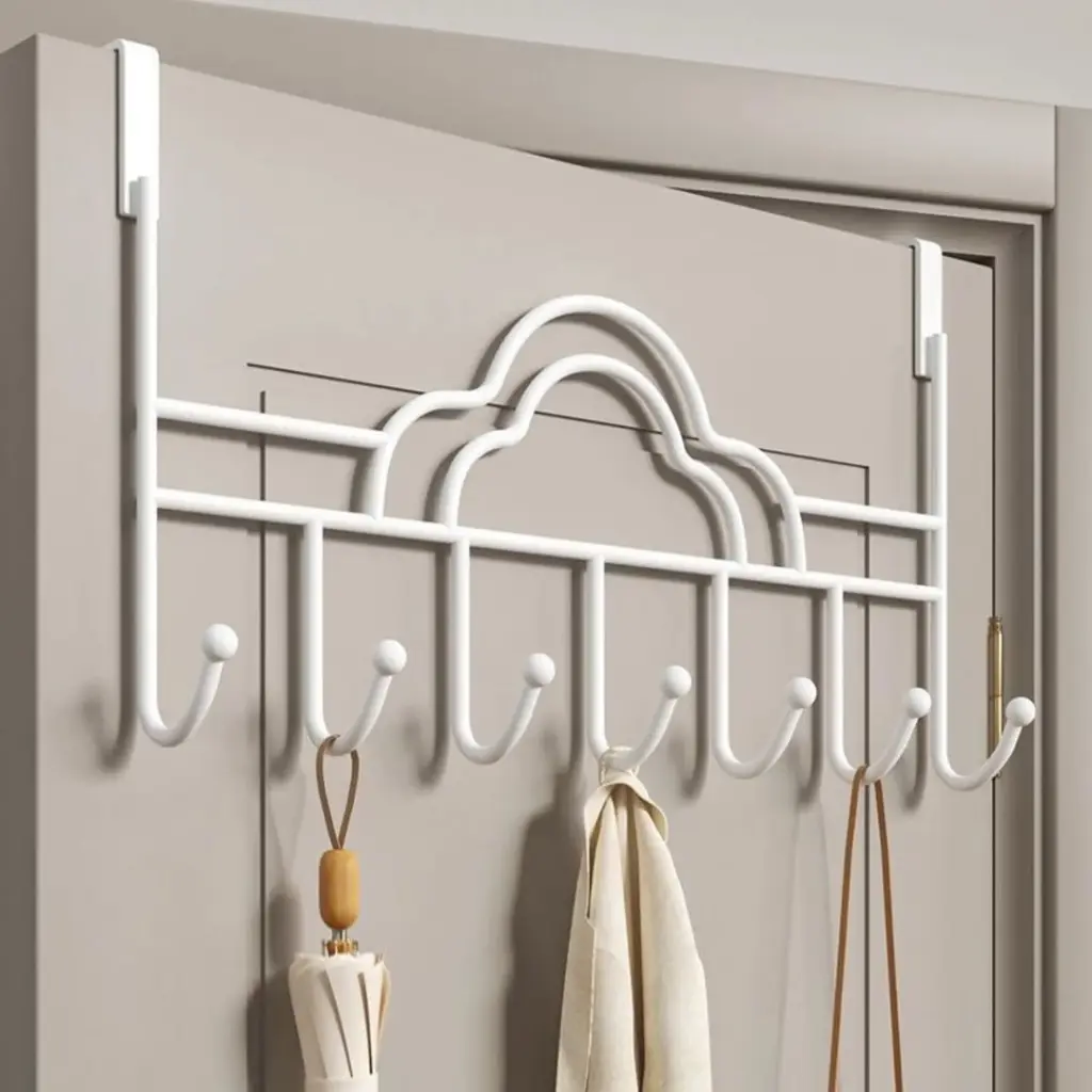 7 hook heavy duty over the door hanger/ rack, photo 3