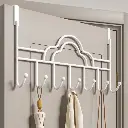 7 hook heavy duty over the door hanger/ rack, photo 3