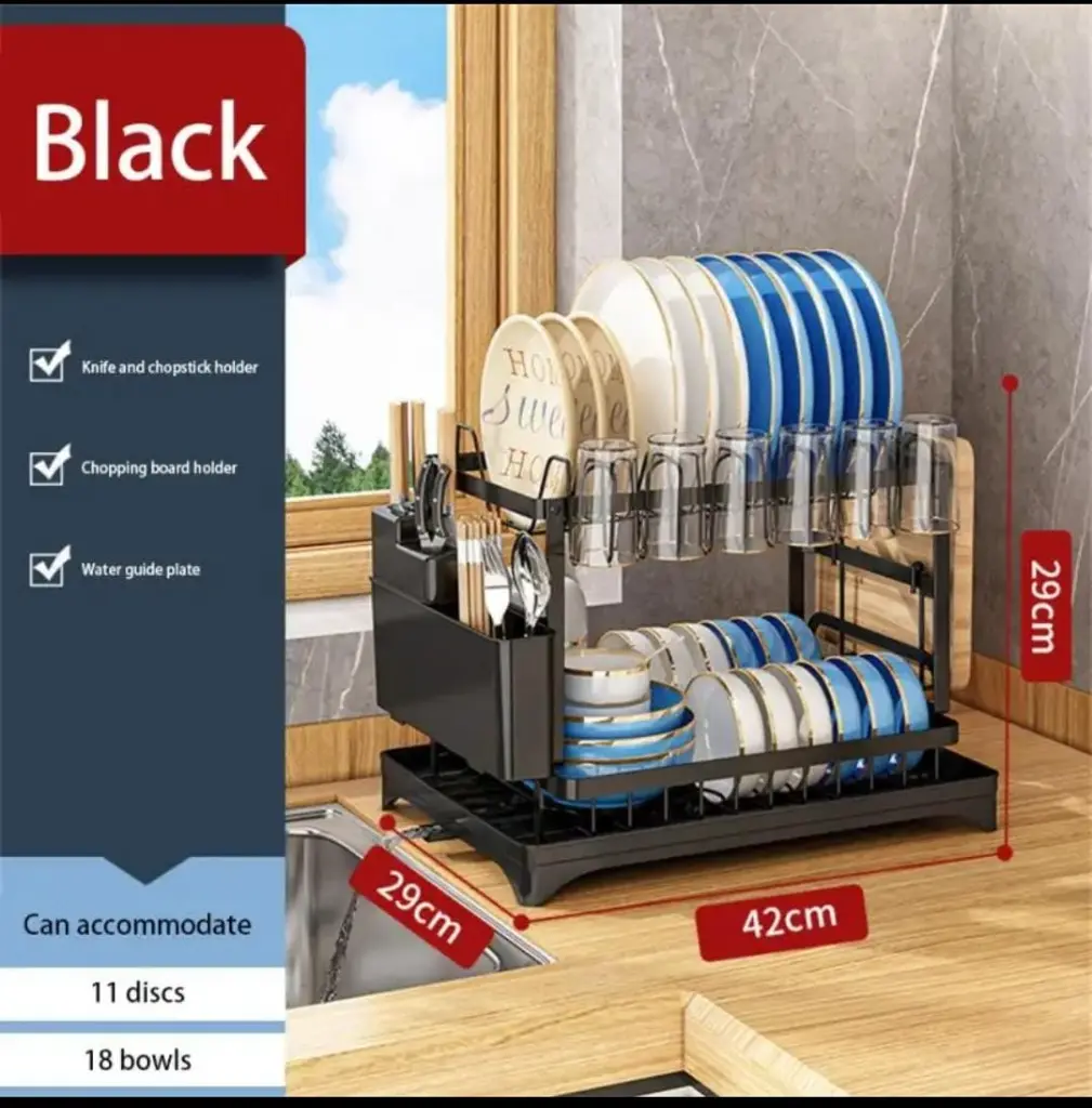 Quality Carbon 2 tier dish rack, photo 3