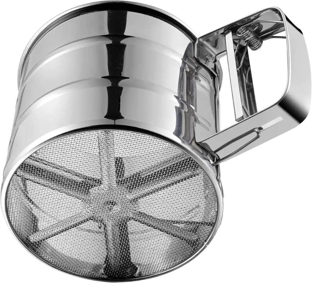 Handheld stainless steel flour sieve, photo 2