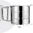 Handheld stainless steel flour sieve, photo 3