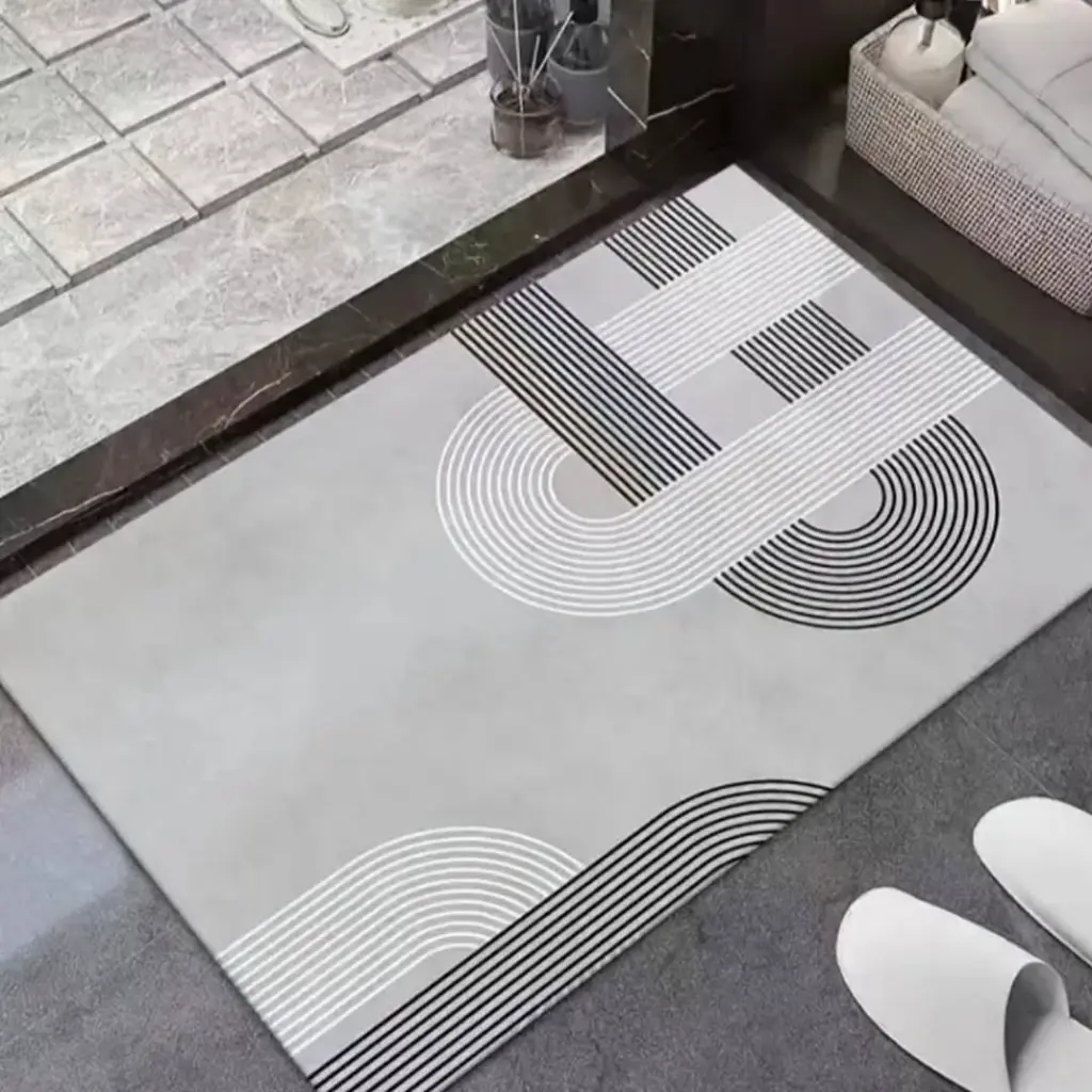 Rectangular absorbent bathroom mat, photo 2