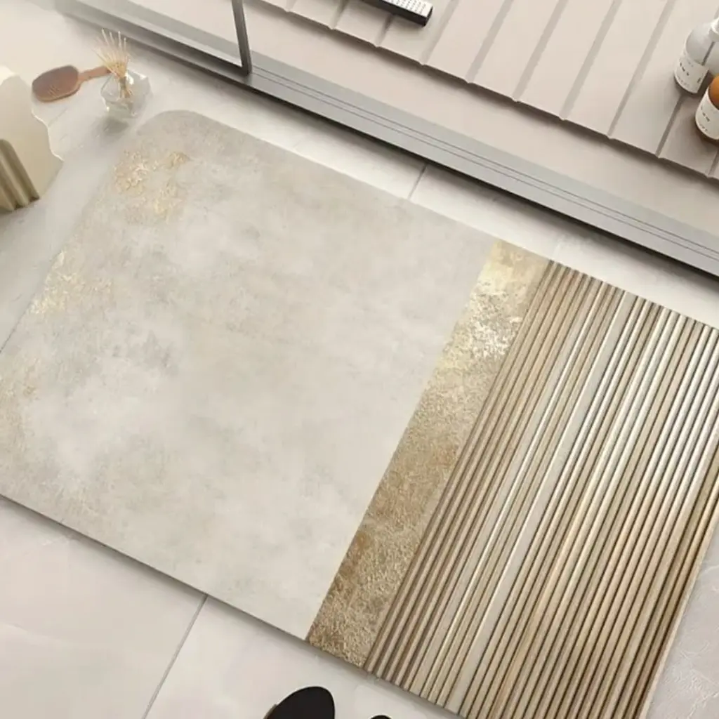 Rectangular absorbent bathroom mat, photo 3