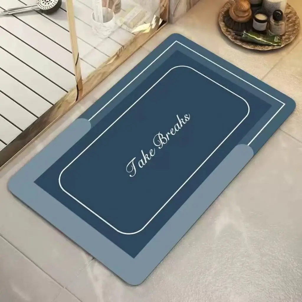 Rectangular absorbent bathroom mat, photo 5