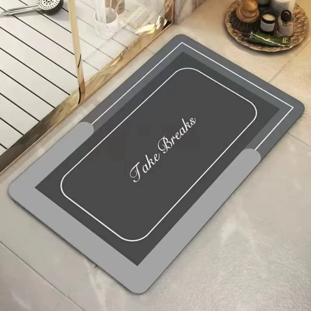 Rectangular absorbent bathroom mat, photo 6