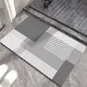 Rectangular absorbent bathroom mat, photo 7