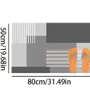 Rectangular absorbent bathroom mat, photo 9