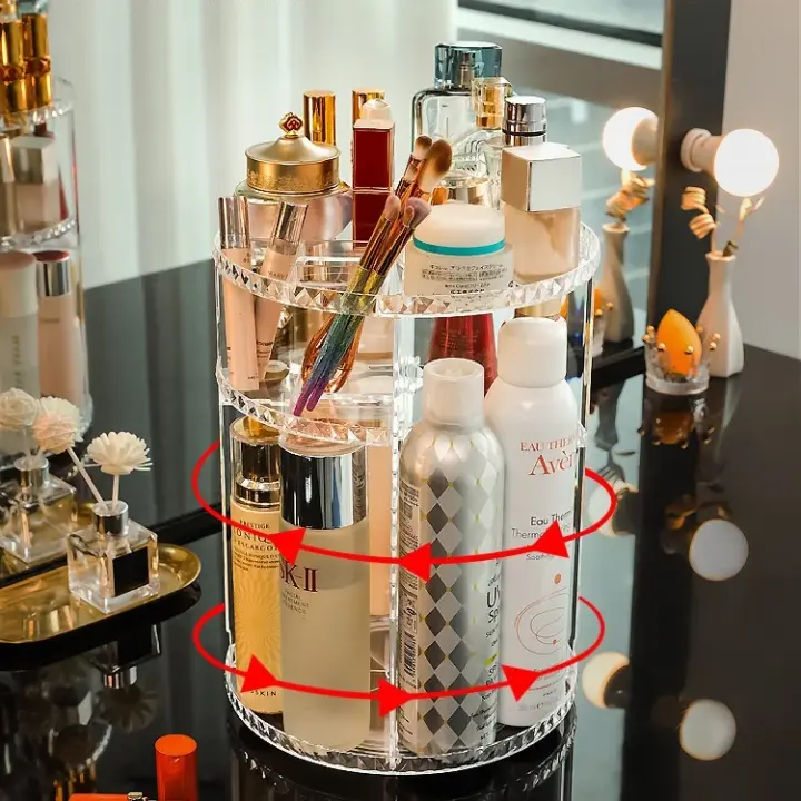 360° Rotating cosmetic organizer, photo 2
