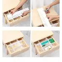 4pcs Adjustable Drawer Divider DIY Storage Box, photo 3