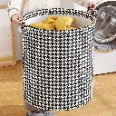 Foldable Houndstooth Laundry Hamper, photo 2