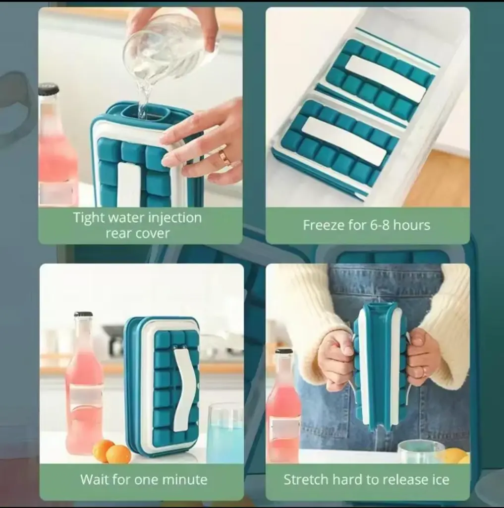 Portable leakable ice cube mold, photo 2