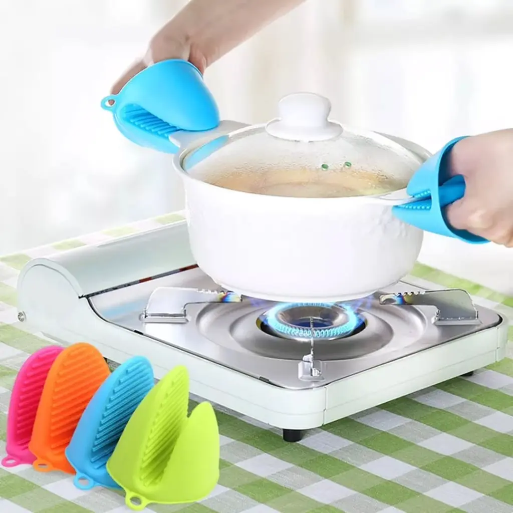2 Pc Kitchen Silicone Heat Resistant Gloves, photo 2