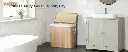 3 grid foldable bamboo laundry basket, photo 2