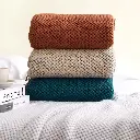 Decorative knitted throw blankets, photo 2