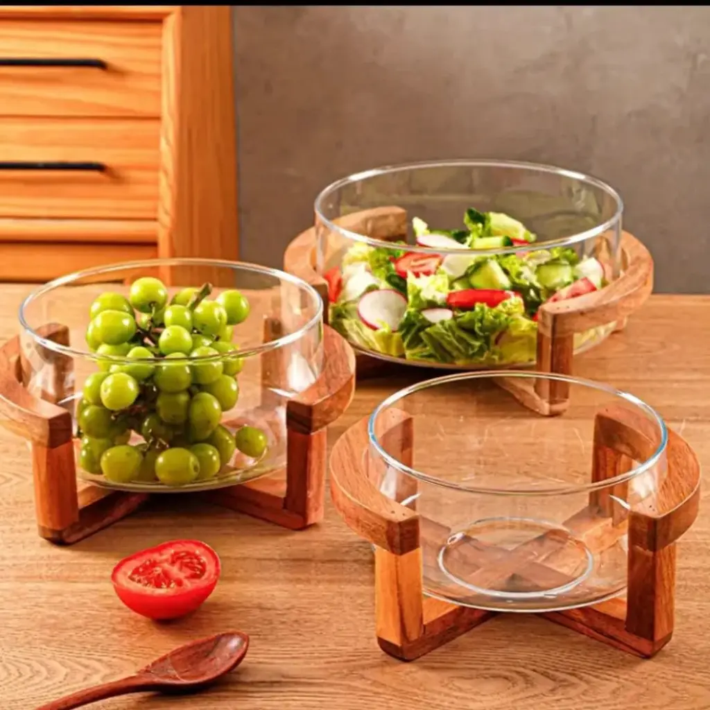 Borosilicate Glass salad bowl, photo 2