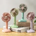 Small Retro Handheld Desktop Rotatable Fan, photo 2
