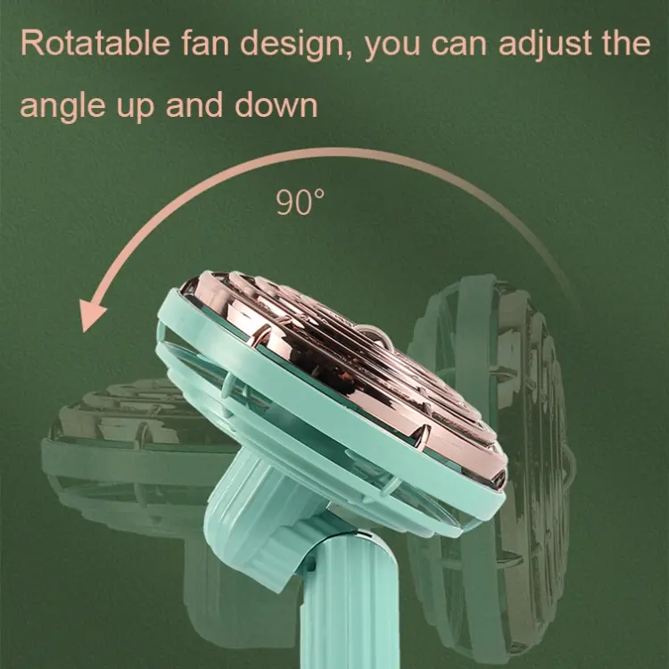 Small Retro Handheld Desktop Rotatable Fan, photo 3