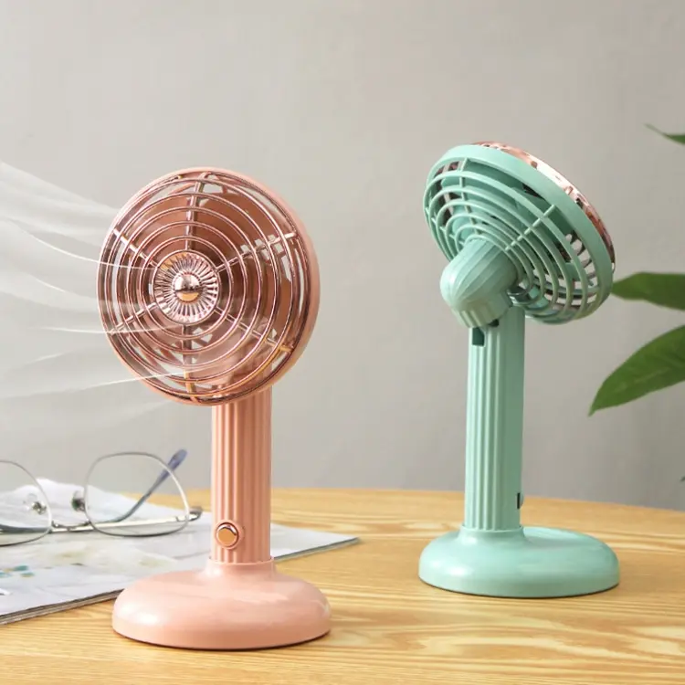 Small Retro Handheld Desktop Rotatable Fan, photo 4