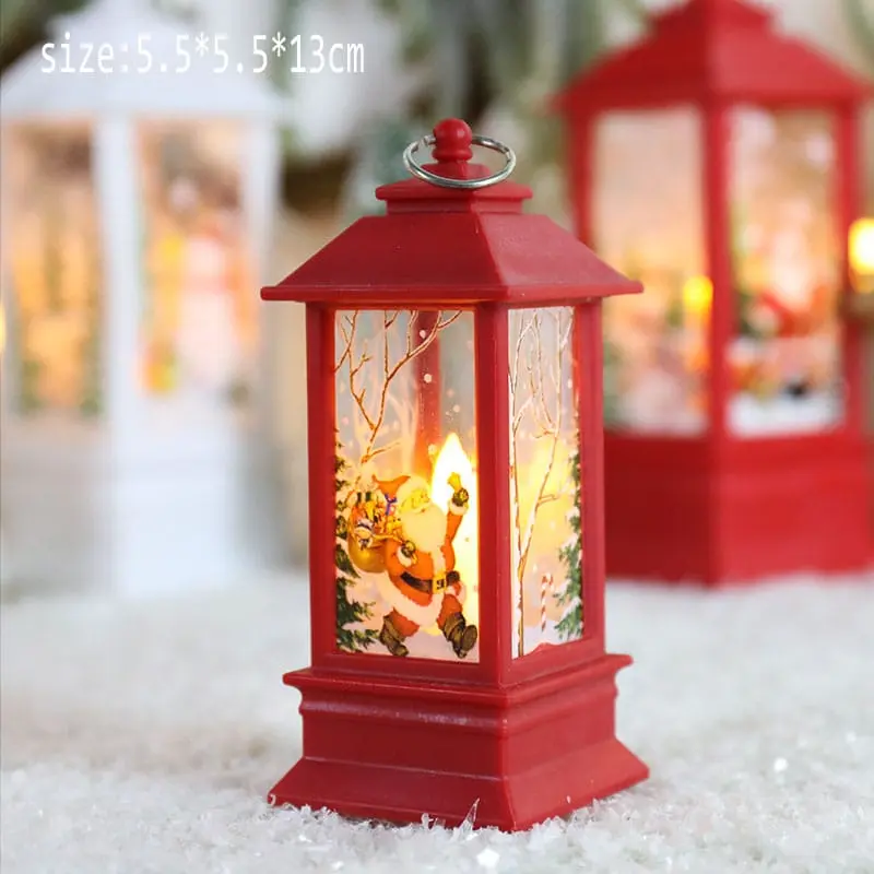Santa Claus snowman lantern light, photo 2