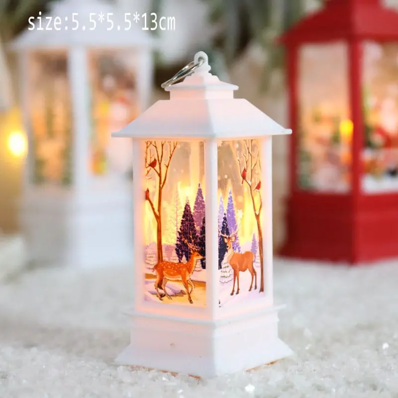 Santa Claus snowman lantern light, photo 3