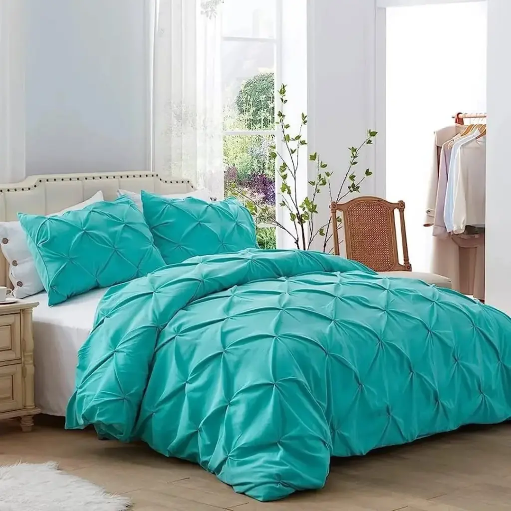 Pinch Pleat Cross Pintuck Duvet Cover set, photo 2