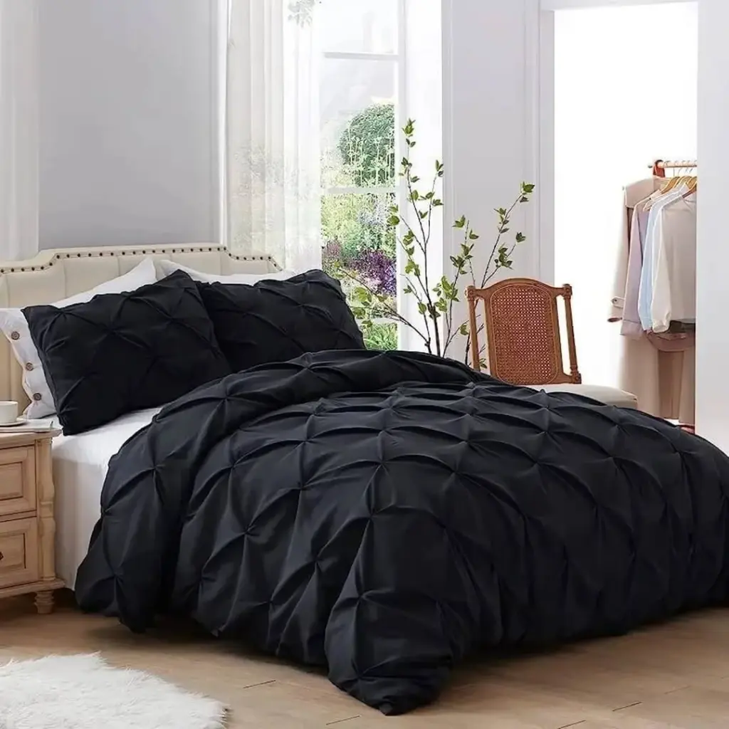Pinch Pleat Cross Pintuck Duvet Cover set, photo 3