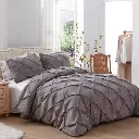Pinch Pleat Cross Pintuck Duvet Cover set, photo 4