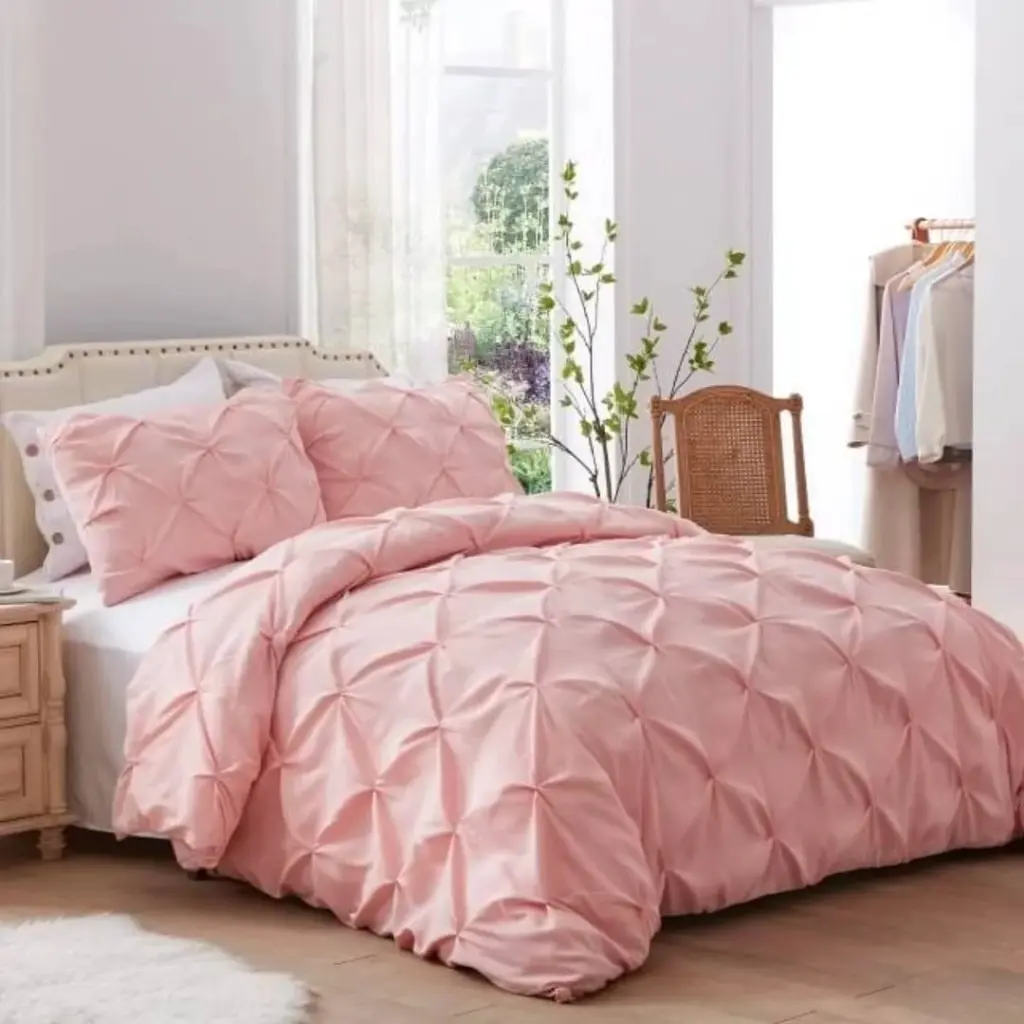 Pinch Pleat Cross Pintuck Duvet Cover set, photo 6