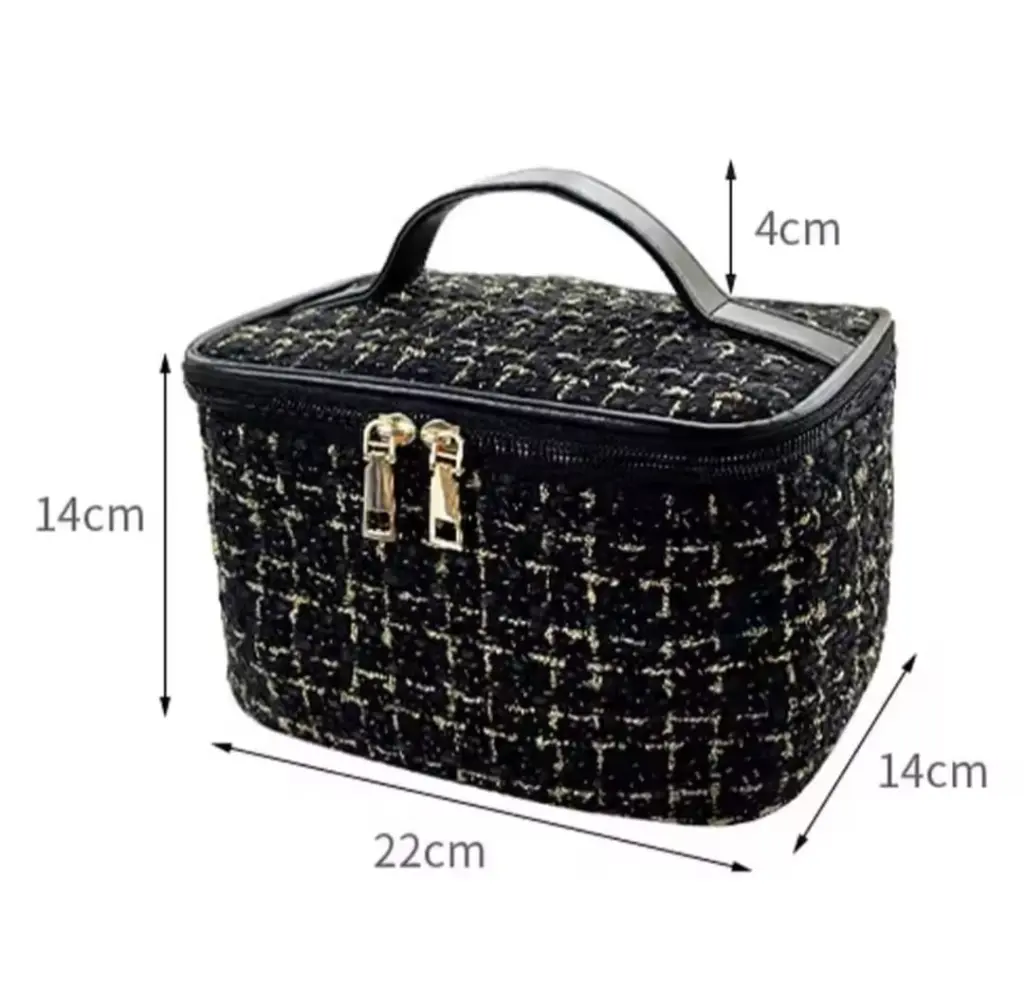 Tweed luxury cosmetic bag organizer, photo 4