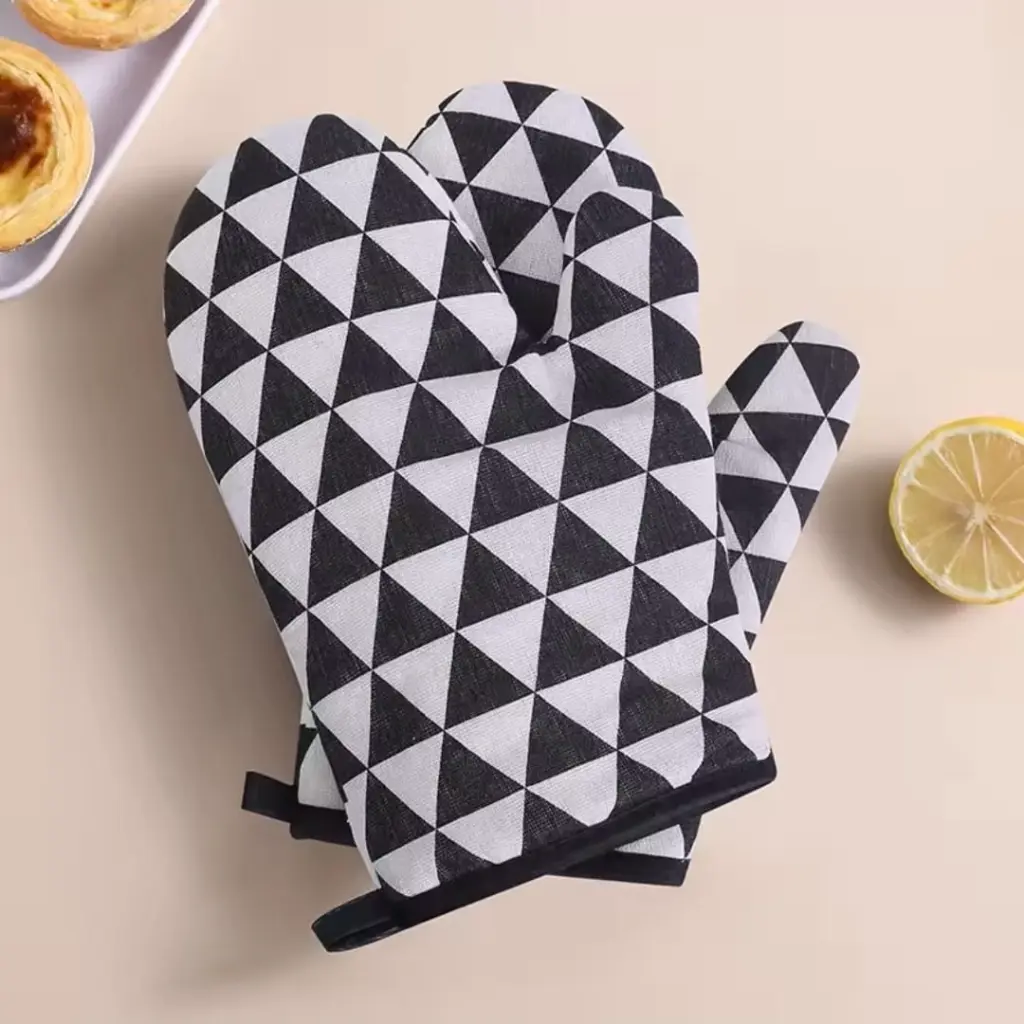 2pcs Cotton & Linen Oven Gloves, photo 4