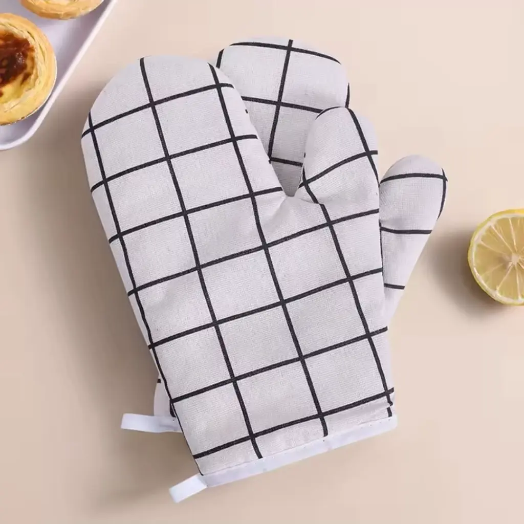 2pcs Cotton & Linen Oven Gloves, photo 5