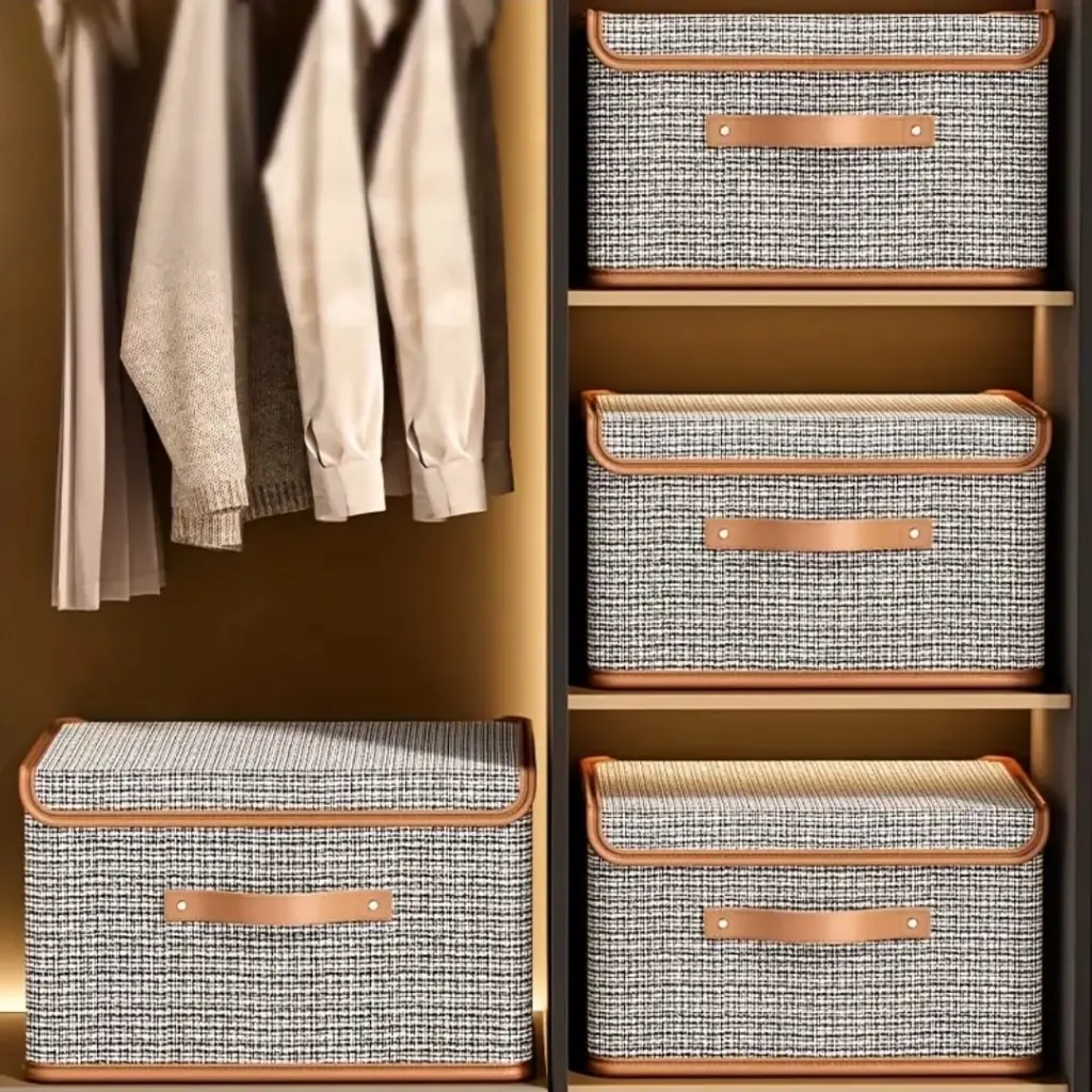 Foldable Fabric Storage Box with Flip Lid, photo 4