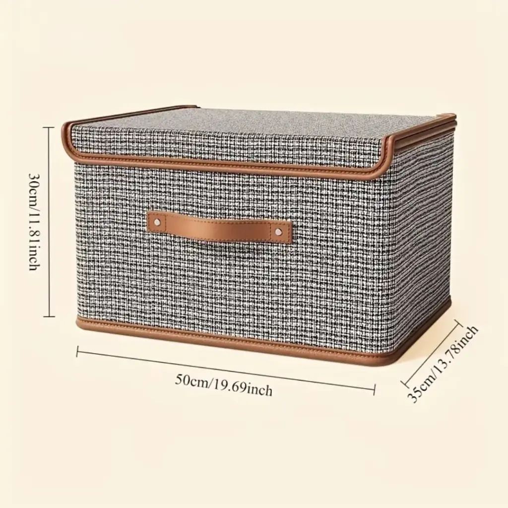 Foldable Fabric Storage Box with Flip Lid, photo 5
