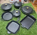 11 pc Heavy duty Enamel cast iron cookware, photo 2