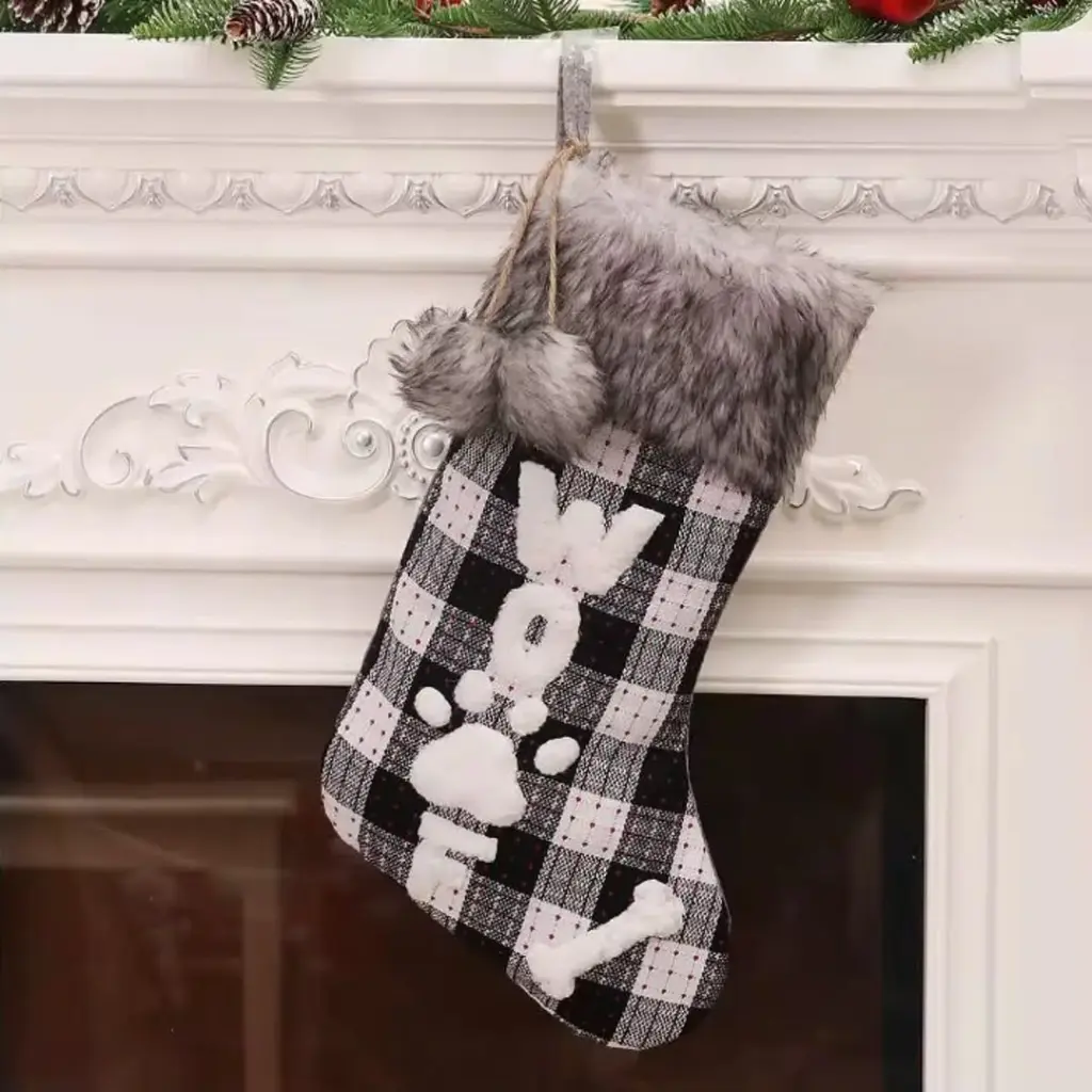 2pc Christmas decor socks, photo 2