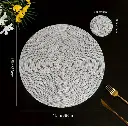 6pcs pvc non-woven table mats, photo 3