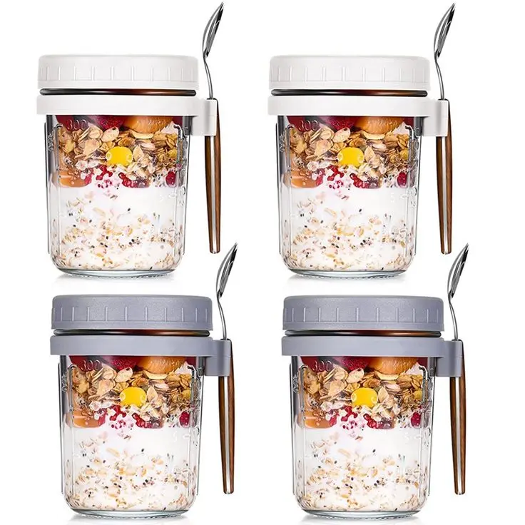 4pc set overnight oats jar, photo 2