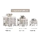 3 pc Set Snow Flocked Christmas Lighted Gift Boxes, photo 4