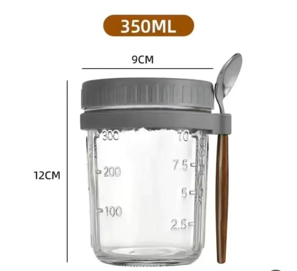 4pc set overnight oats jar, photo 3
