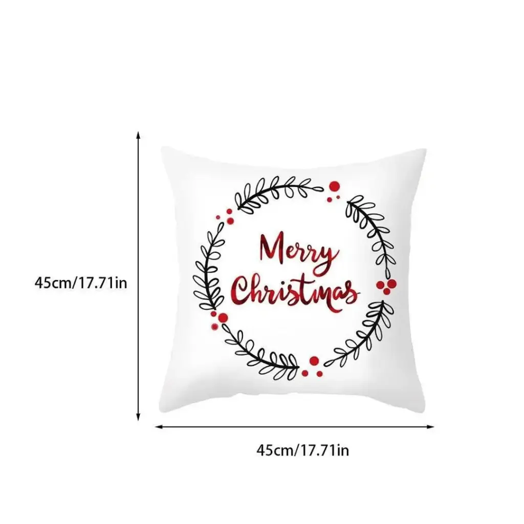 5 pc Set Christmas Themed Pillow Covers, photo 3