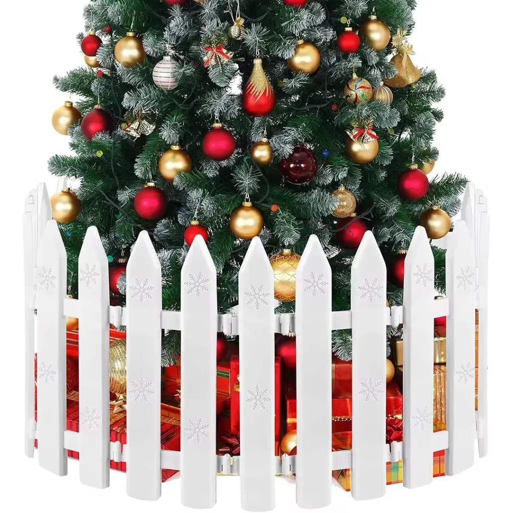 Christmas tree garden fence, photo 2