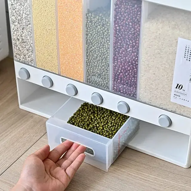 Partitioned Multifunctional cereal/rice dispenser, photo 3