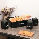 Alloy Bread Bin with Three Canister Set, photo 2