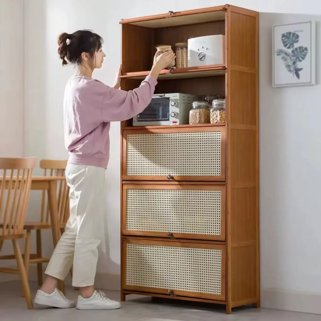 11Layer Breathable Bamboo Shoe Storage Cabinet, photo 4