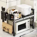 Single layer Heavy-duty Adjustable Microwave Stand, photo 3