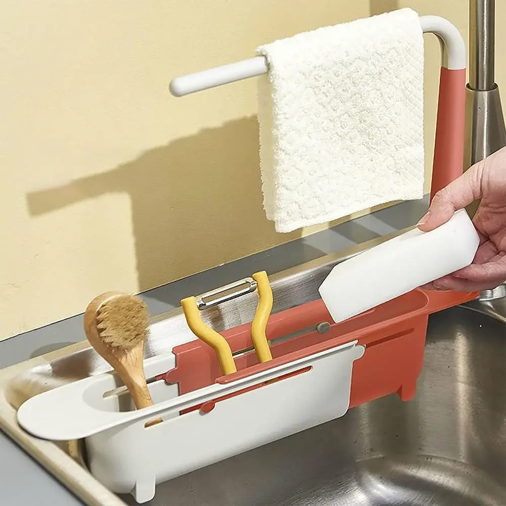 Telescopic Sink Shelf Kitchen Sinks Organizer, photo 3