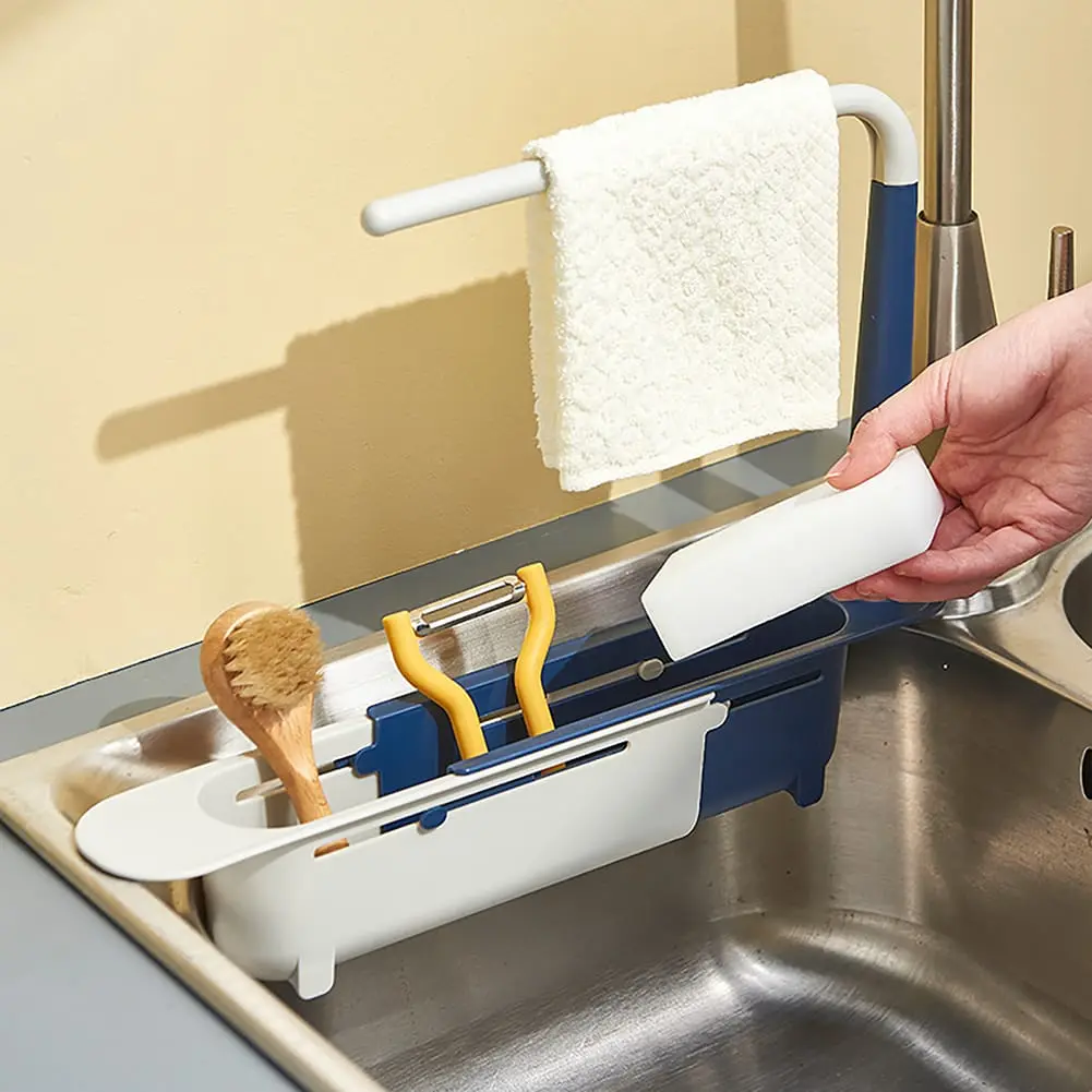 Telescopic Sink Shelf Kitchen Sinks Organizer, photo 4