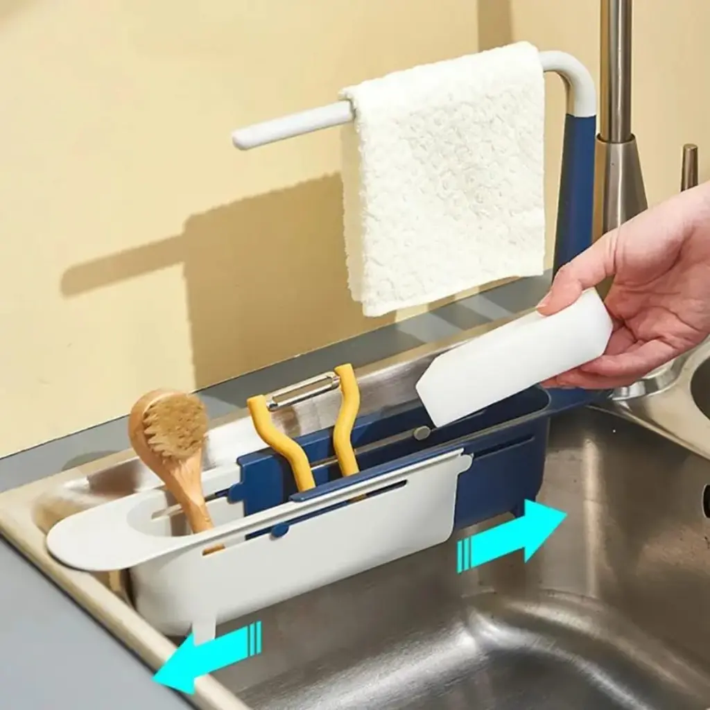 Telescopic Sink Shelf Kitchen Sinks Organizer, photo 5