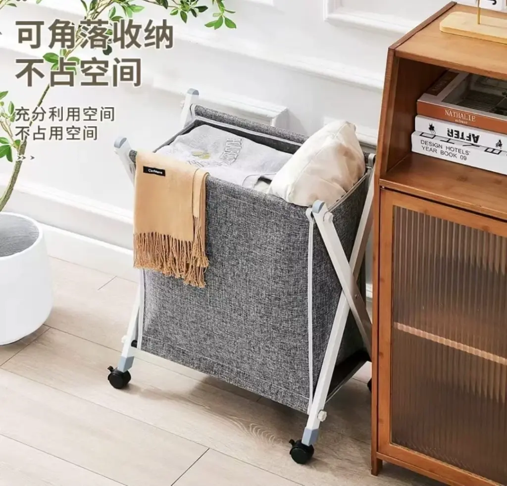 Laundry Basket with Stand & Wheels, photo 3